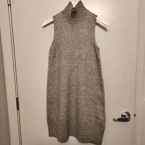 Sleeveless Gray Knit Dress